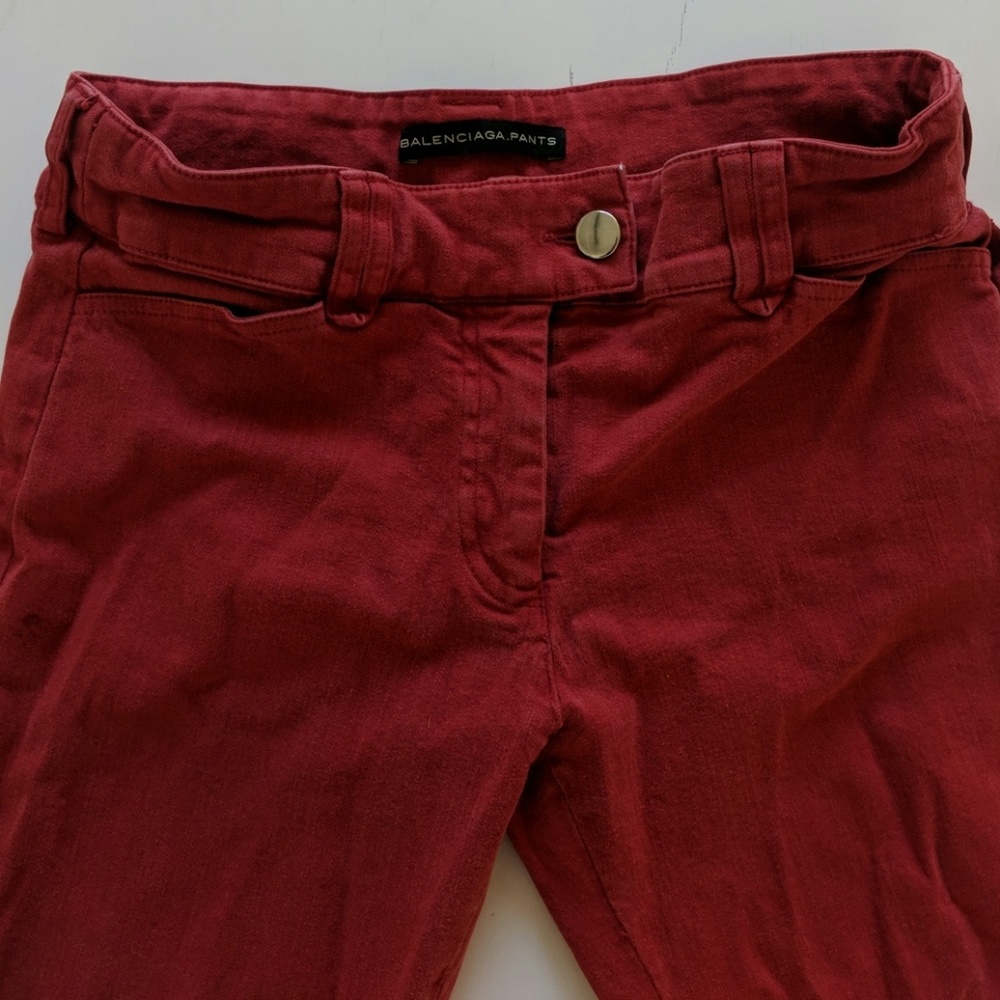 Balenciaga Red Jeans